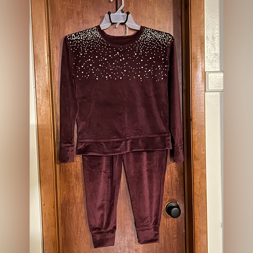 Girls Velour Jogger Outfit